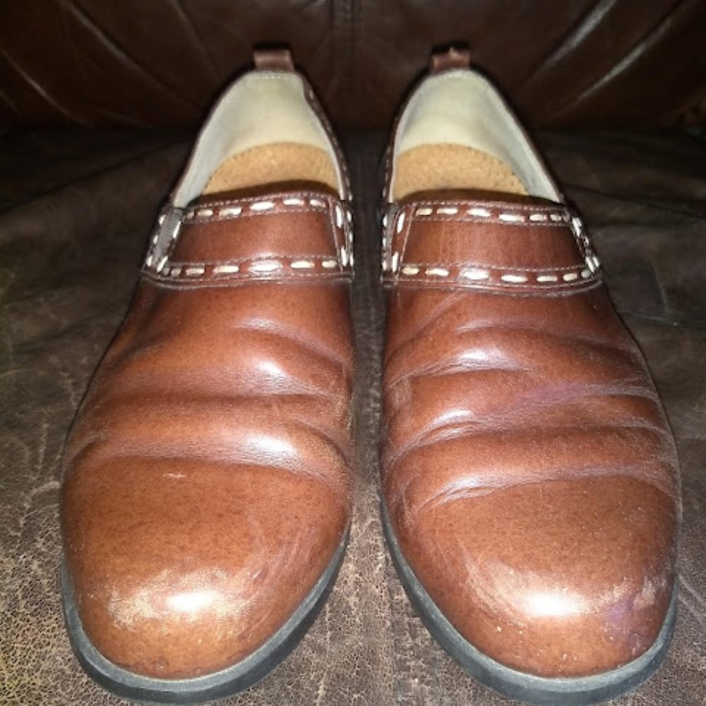 Ariat Dark Brown Slip On Leather Loafer 7